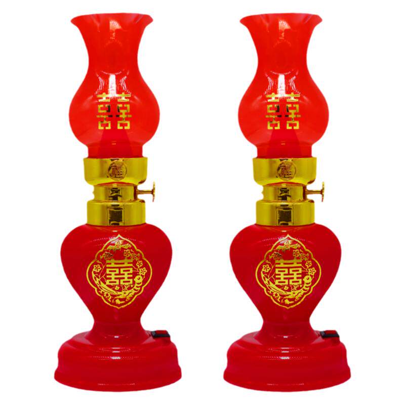 LED结新婚房庆用品卧室煤油灯