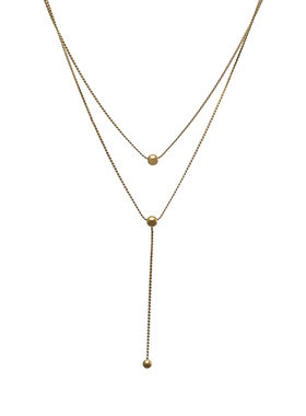 柴夫杂货铺日常小圆珠双层吊坠