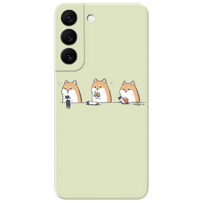 小清新柴犬适用三星手机壳软