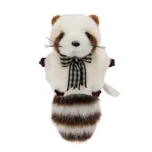 热风钥匙扣2024年冬季新款小浣熊钥匙扣书包包挂饰毛绒公仔玩偶女