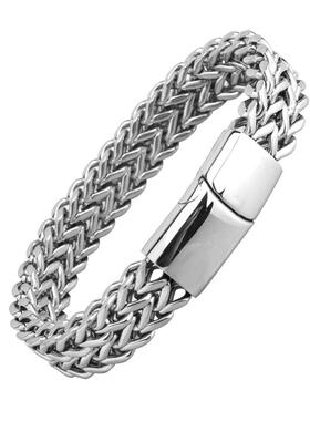 嘻哈手链个性霸气龙骨男士手镯