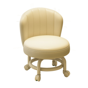 万向轮小凳子家用轮滑移动凳子客厅懒人板凳儿童轮滑椅子沙发圆凳