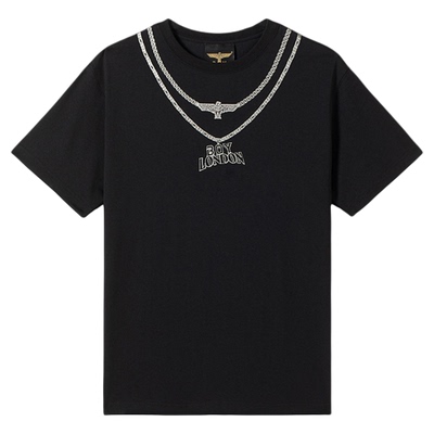 【冰链潮风】BOYLONDON潮酷链条凉感短袖26夏季情侣款T恤N01914