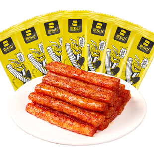 思乡山双响棒辣条湖南特产麻辣小零食网红爆款面筋童儿时怀念辣条
