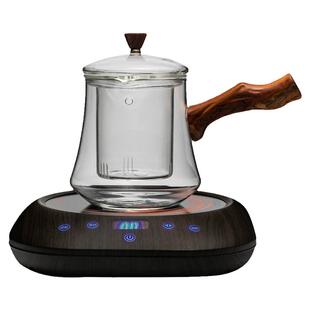 容山堂侧把玻璃煮茶器电陶炉静音蒸茶器普洱黑小型家用烧水泡茶壶