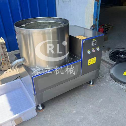 现货洋葱圈脱油机 高速离心薯片甩油机 不锈钢桶豆腐渣脱浆机