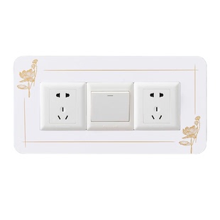 开关保护套新中式三联开关保护贴保护套简约轻奢开关装饰保护贴