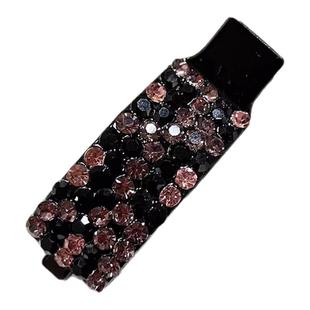 水钻侧边夹子发夹女2025新款高端边夹头饰一字夹刘海夹前额公主头