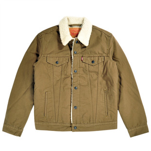 Levi's李维斯羊羔绒牛仔灯芯绒夹克冬季保暖棉衣外套男0122/0061