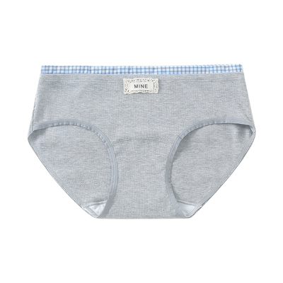 MIU系风莫代尔中腰加长裆内裤