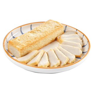 潮汕正宗手打煎鱼饼500g潮州汕头特产 火锅关东煮烧烤食材鱼肉饼