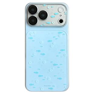 由里公园ins夏日限定清新淡蓝泡泡小鱼17适用17pro苹果17ProMax手机壳iPhone16全包14新款16Promax保护套13女