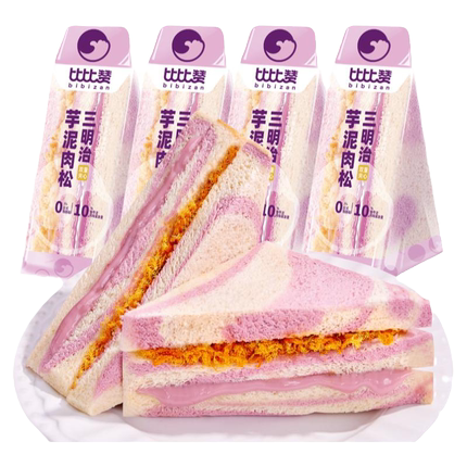 比比赞无边嫩吐司面包早餐整箱营养充饥解馋代餐零食休闲食品小吃