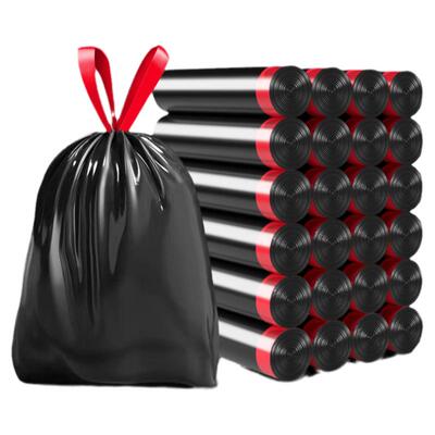 爱之美300只抽绳垃圾袋实惠装