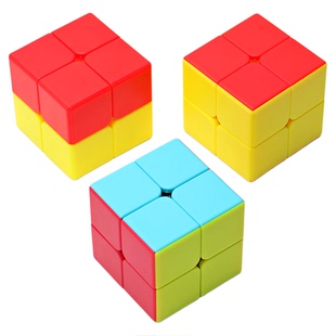 三色二色田田二阶布丁魔方幼儿园启蒙初学者儿童入门启蒙益智玩具