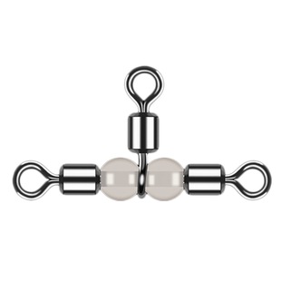 海钓夜光三叉转环连接器分叉器三通美式8八字环钓鱼串钩T型连接环