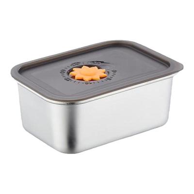 316不锈钢保鲜盒商用带盖冷冻冷藏盒饭盒收纳盒保鲜食品级长方形