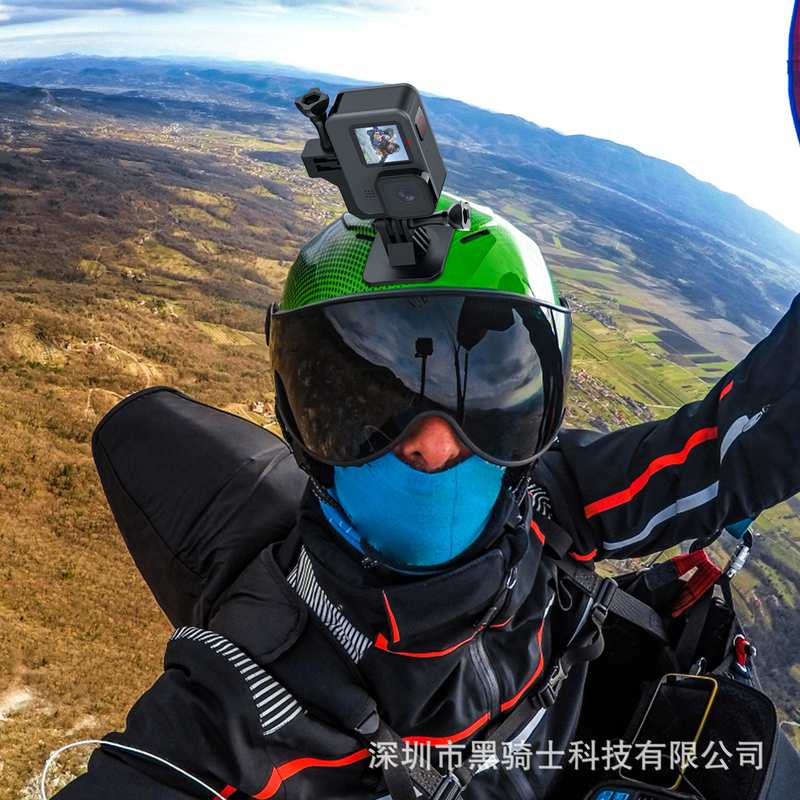 gopro8/9/10/11运动相机铝合金竖拍转接头挂脖胸带横拍转竖屏配件