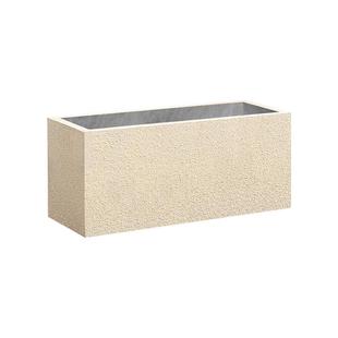 水泥花箱种植箱户外庭院长方形花盆大号真石漆镁泥盆市政工程定制