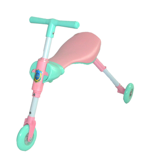 欧镭欧儿童螳螂车大号三轮学步滑行小脚蹬宝宝平衡车折叠1-3-6岁