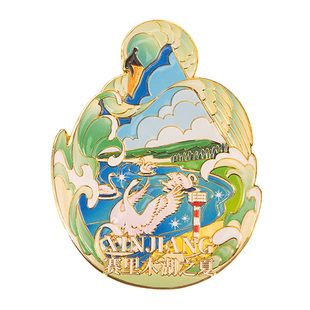 新疆文创赛里木湖四季冰箱贴春夏秋冬立体创意新疆纪念品伴手礼