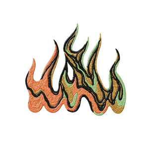 RETLPER镂空车贴 原创 升腾火焰流体 新中式传统汽摩防水平面贴纸