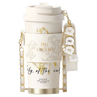 face铃兰保温杯咖啡杯