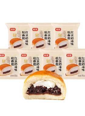 桃李红豆奶油软面包