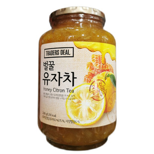 韩国TRADERS DEAL蜂蜜柚子茶饮2kg餐饮店量贩装即冲饮料超市代购