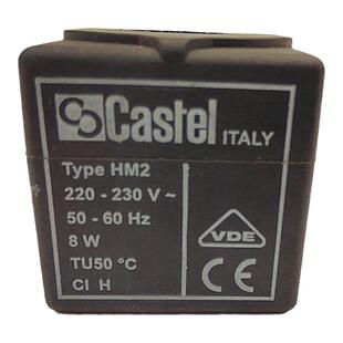 意大利正品Type HM2卡士妥电磁阀线圈Castel220V~230V 50-60HZ 8W