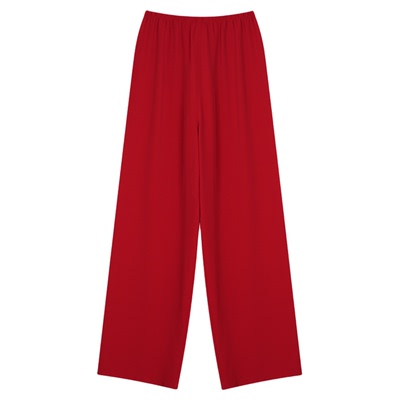 张小某梨形定制 秋季凉感垂坠显瘦宽松休闲凉凉轻氧裤1BZ05K1717