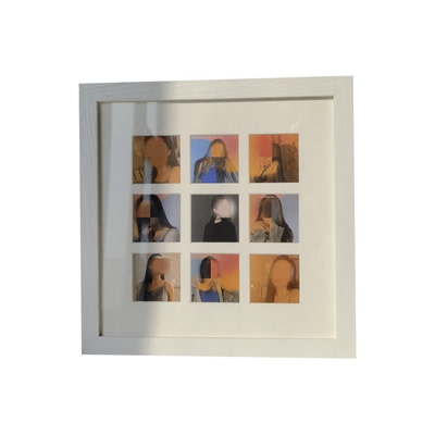 以琳画框九宫格照片毕业简约