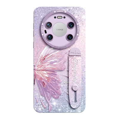 【珠光蝴蝶】腕带硅胶壳带挂绳