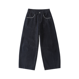 LR MADE 26SS 裤袋撞色手缝线 12OZ原牛 复古微弯刀休闲牛仔长裤