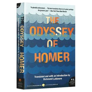 The Odyssey of Homer 荷马史诗奥德赛 英文原版文学书 Lattimore 翻译 英文版 Homer 进口英语书籍