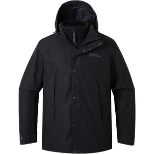Jack wolfskin/狼爪正品简约男士三合一冲锋衣5123251-6000