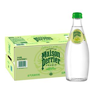 【精选系列 重磅新品】巴黎水perrier生姜青柠味气泡水330ml*24瓶