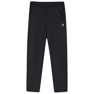 特步运动裤冰丝男裤2026夏季男士灰色薄款长裤旗舰店速干直筒裤子