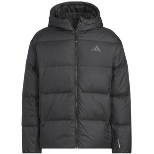 【自营】adidas阿迪达斯保暖连帽外套男基款黑色短款羽绒服KC2478