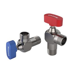 霍尼韦尔全开大流量球阀燃气热水器冷热水角阀全铜4分