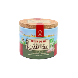Camargue法国进口盐之花调味盐海盐大蒜西芹番茄食用盐未加碘125g