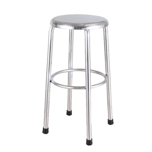 304不锈钢加厚高凳子实验室医院防静电圆凳工厂车间厨房操作椅子