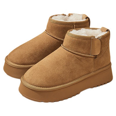 达芙妮厚底雪地靴女2025冬季