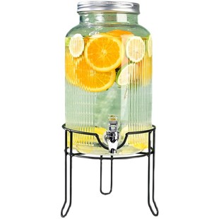 玻璃调酒桶泡酒瓶带龙头网红啤酒桶水果茶桶饮料桶酒吧可乐桶容器