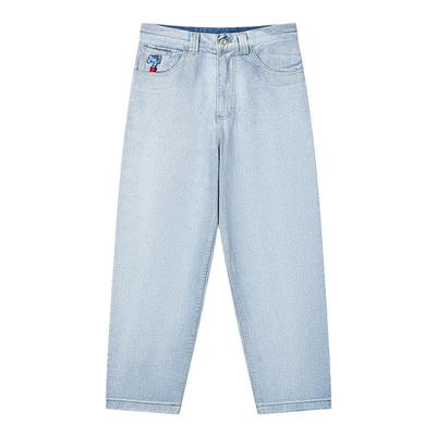 宽松直筒牛仔裤MINDERROR刺绣