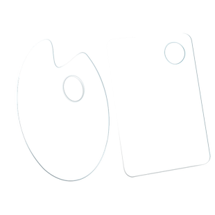 【送画纸】重彩软性油画棒调色板美术生专用亚克力调色盘透明画盘油画丙烯儿童水粉颜料盘水彩肌理画刮刀工具