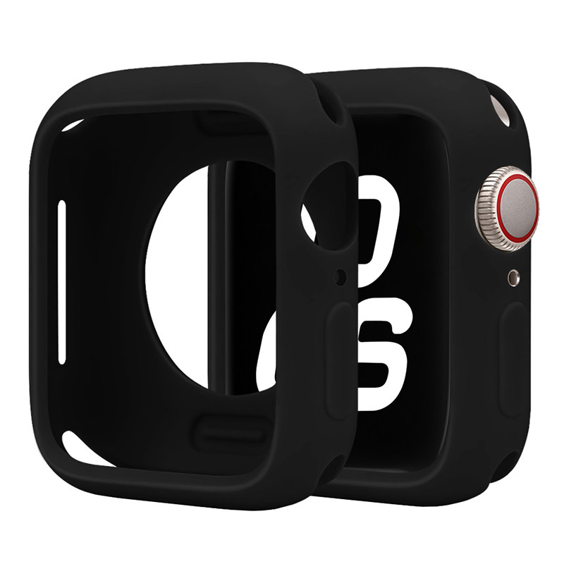 适用苹果手表S10保护壳applewatch10硅胶S9保护套iwatch表带9/8/7/6/5/4半包s8软壳se防摔