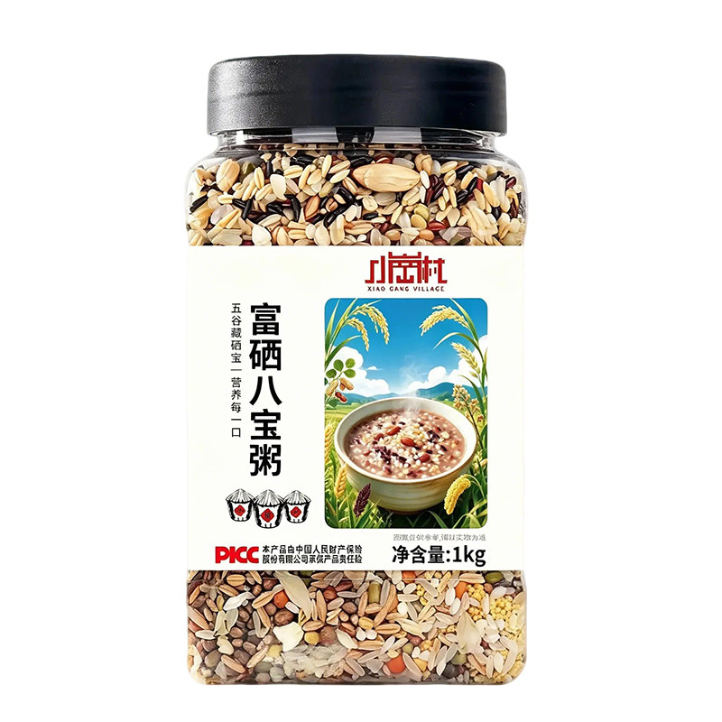 小岗村富硒八宝粥1kg五谷杂粮粥