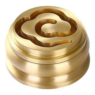 黄铜中式香篆炉家用室内檀香沉香香粉炉香道打篆工具香拓香印用具