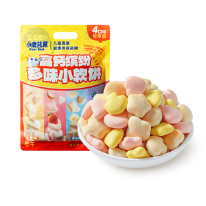 小鹿蓝蓝牛奶小软饼高钙软棒零食